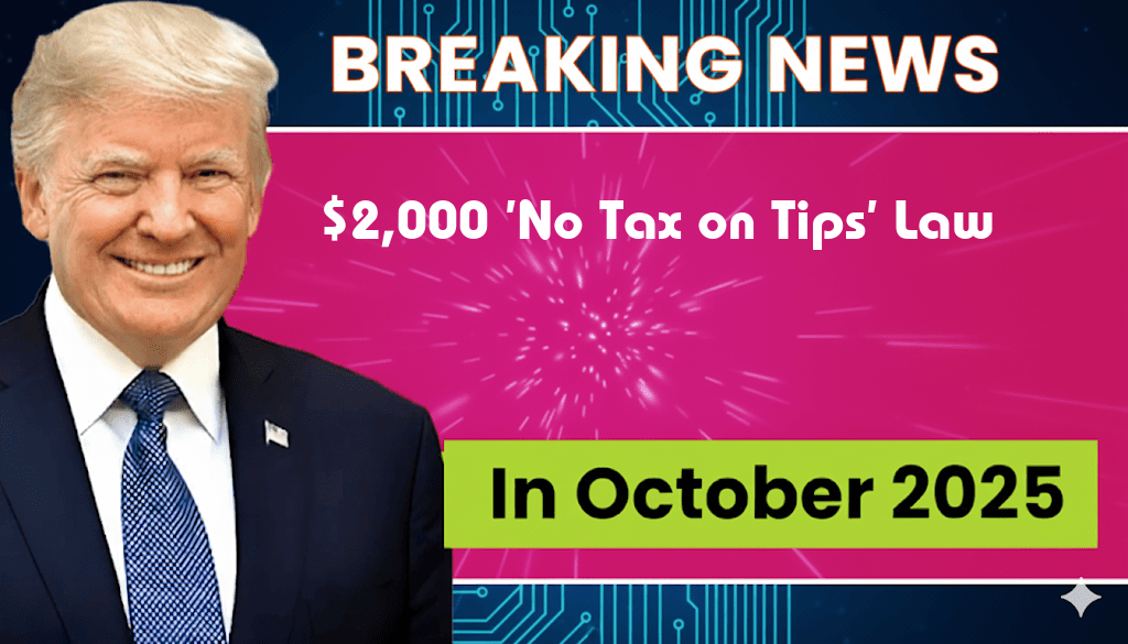$2,000 ‘No Tax on Tips’ Benefit Becomes Law — Discover Its Potential Impact